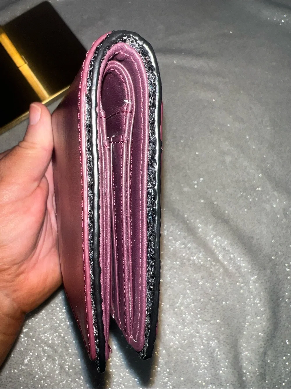 kate spade wallet in deep plum . EUC